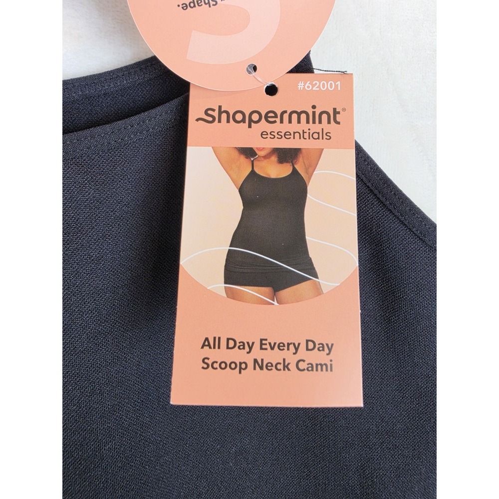 Shapermint Essentials All Day Every Day Scoop Neck Cami Womens 2XL Black NWT - Picture 5 of 9